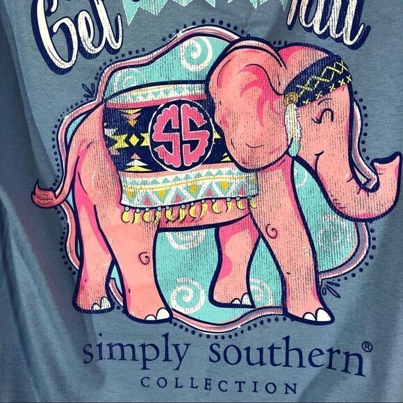 Simply Southern | Get Off My Tail elephant t tee shirt Small NEW NWT - Picture 6 of 16